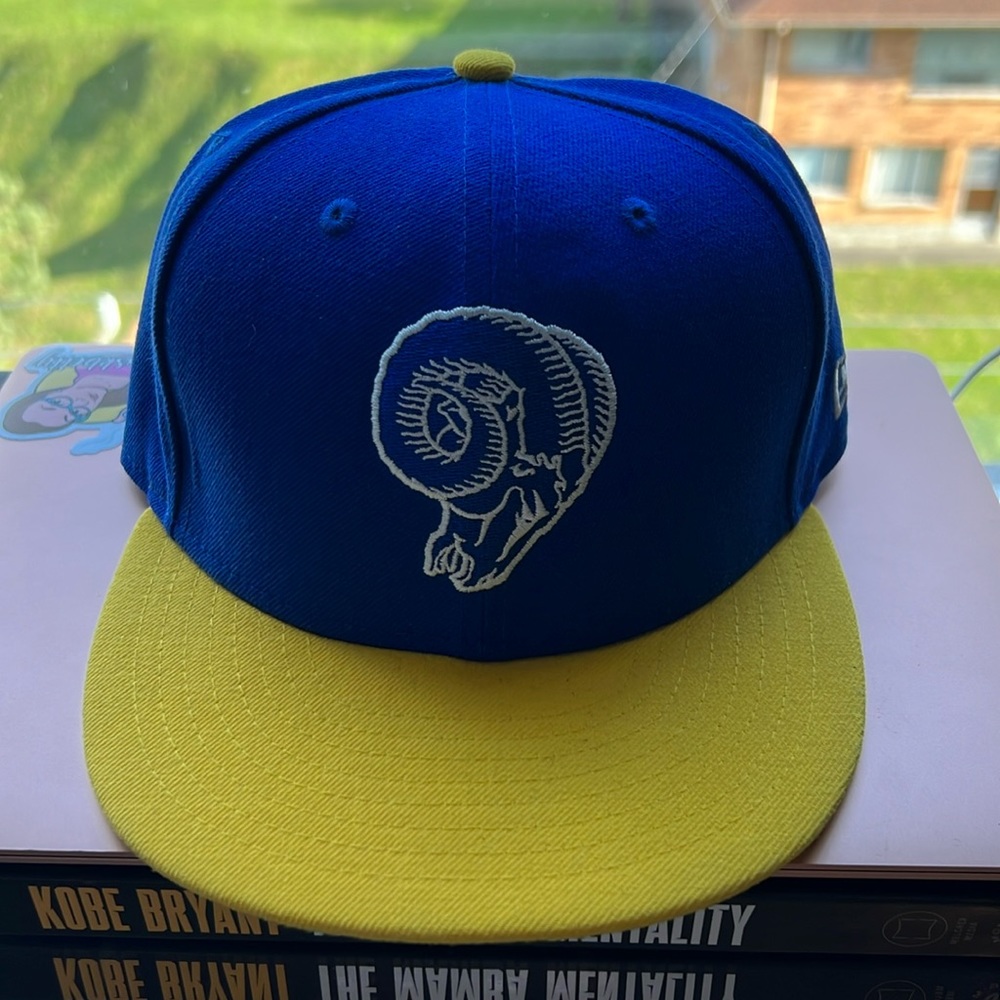 LA Rams Throwback Logo Original New Era Hat 7 1/4 Excellent Condition